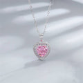 Gemstone Heart Charm Necklace