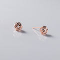 Minimalist Small Knot Stud Earrings in 925 Sterling Silver