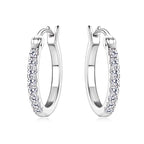 Moissanite Dainty Hoop Earrings Amara