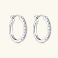 Moissanite Dainty Hoop Earrings Amara