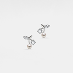 Pearl Cherry Stud Earrings