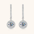 Moissanite Latch Back Huggie Earrings