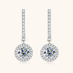 Moissanite Latch Back Huggie Earrings