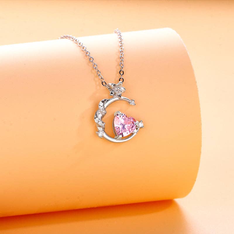Pink Moon necklace