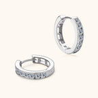 Moissanite Dainty Hoop Earrings Zahara