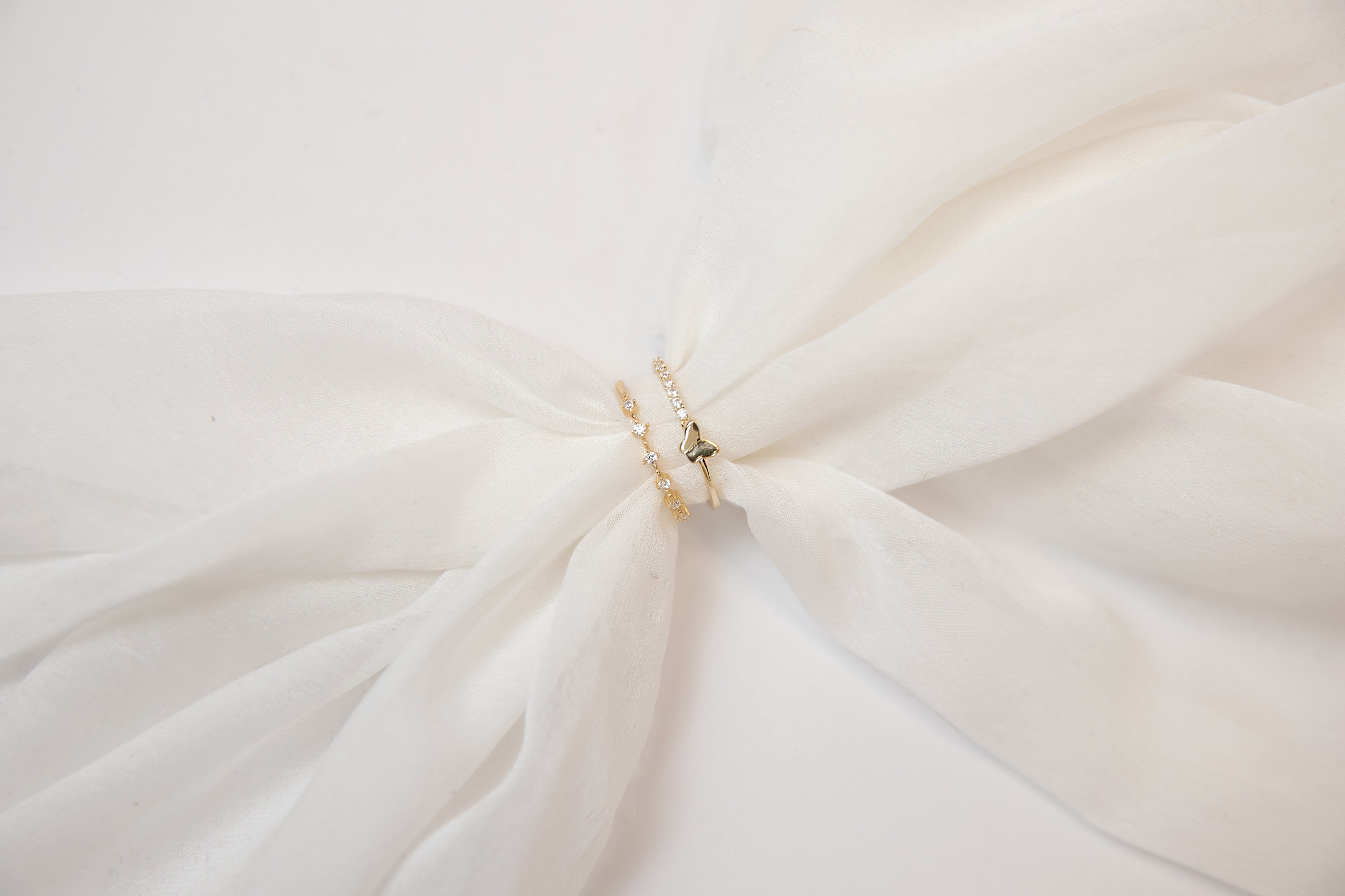 Elegant Six-Stone Gold-Plated Ring