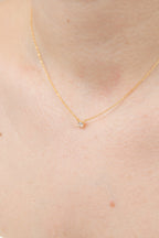 Dainty Single Stone Necklace