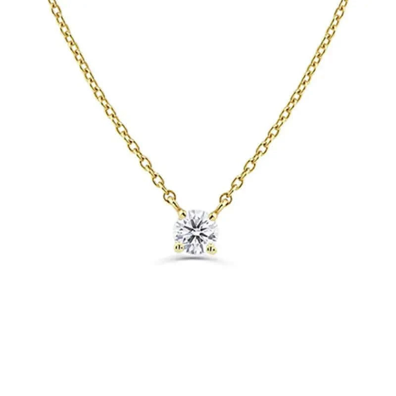 Dainty Single Stone Necklace