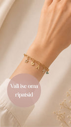 Loo oma charm (ripats) käekett kuldne