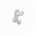 S925 Sterling Silver Cross Winding Ear Cuff