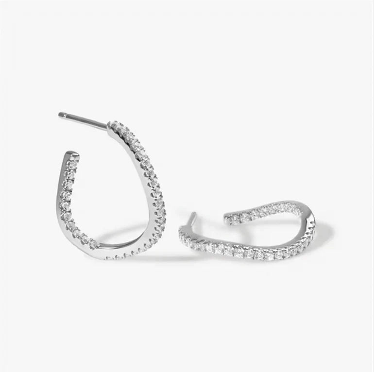 Asymmetrical Hoop Earrings
