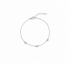 Minimal Heart Chain Bracelet