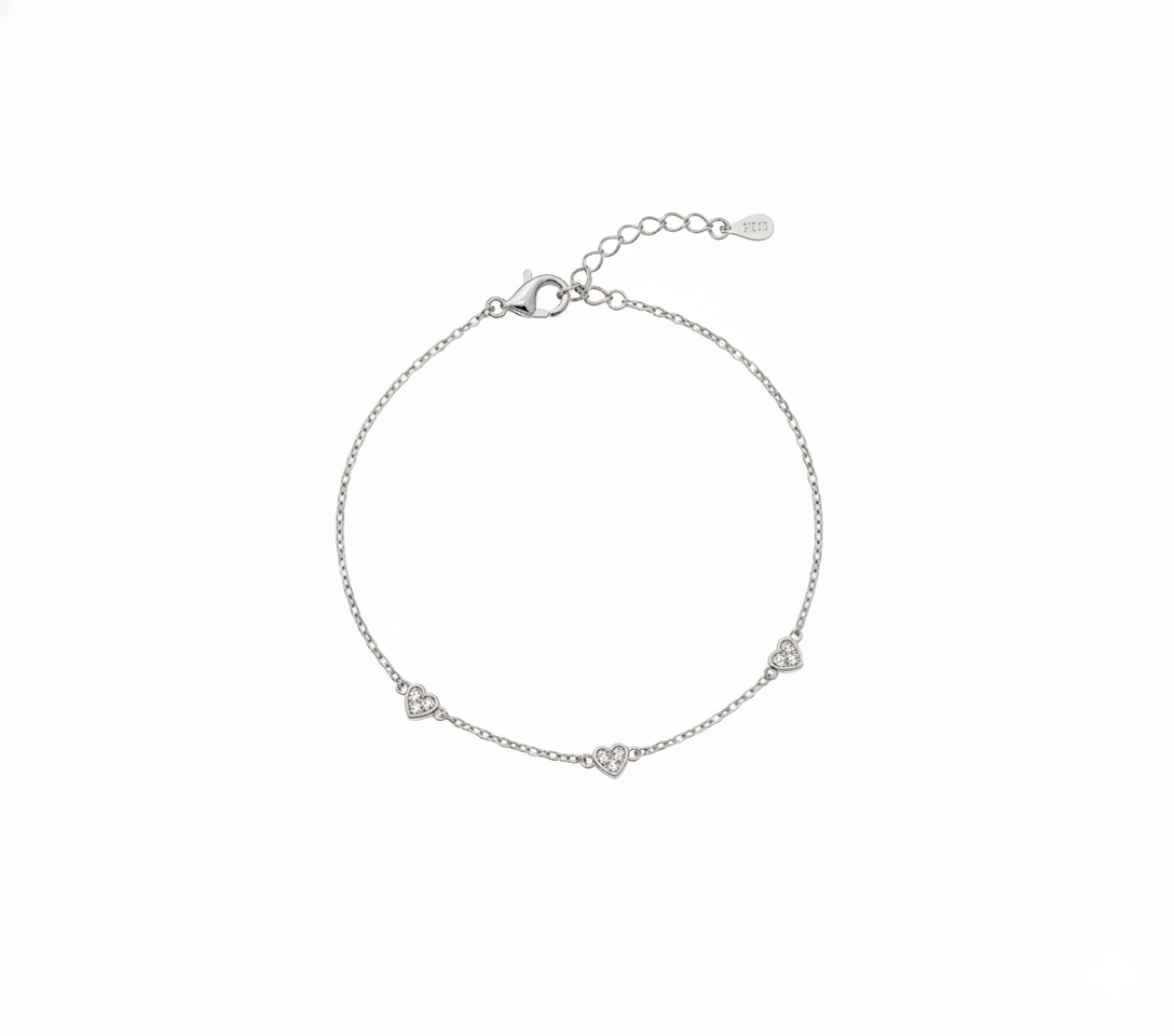 Minimalistlik südamega käevõru