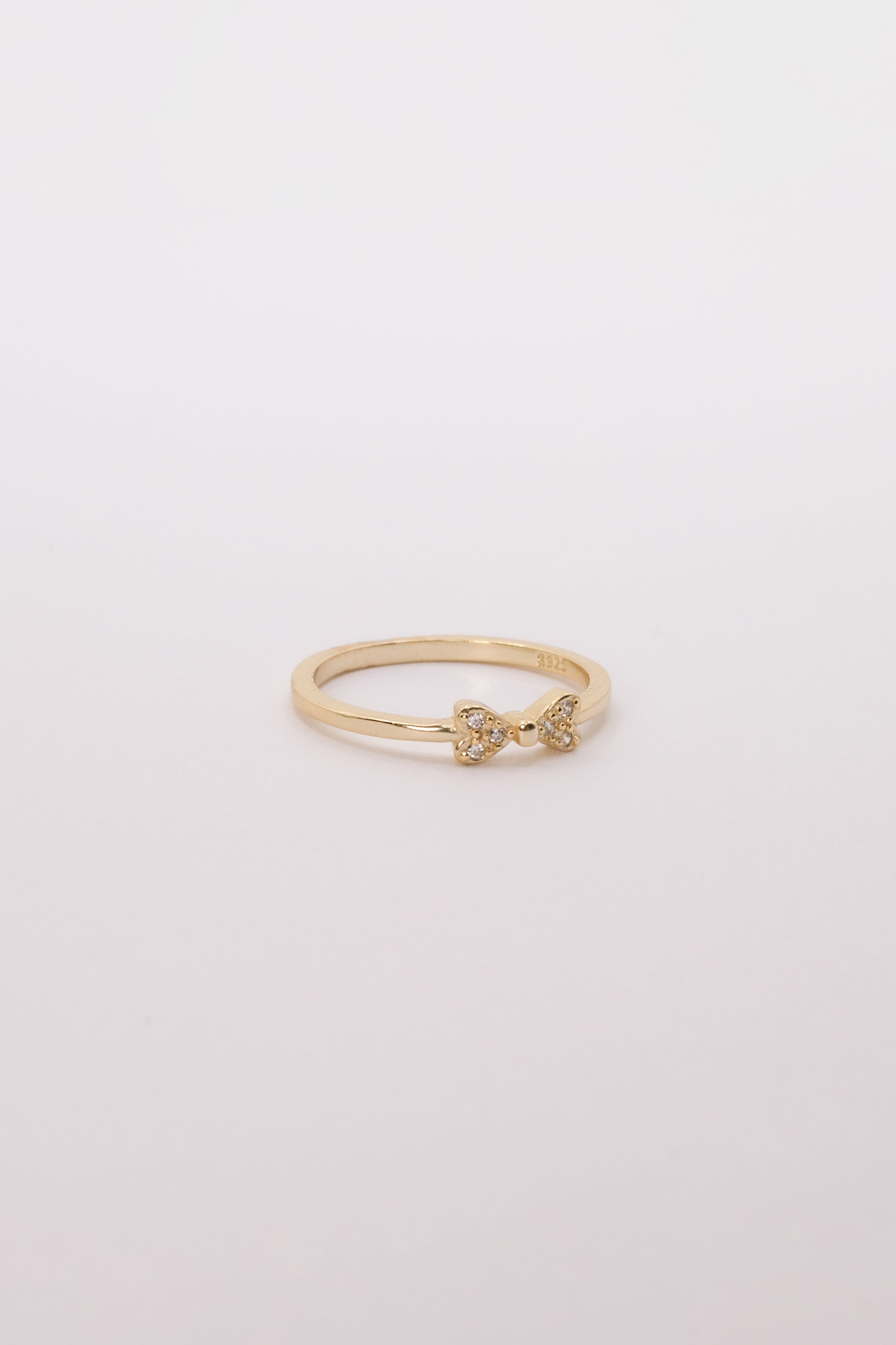 Elegant Gold-Plated Bow Knot Ring