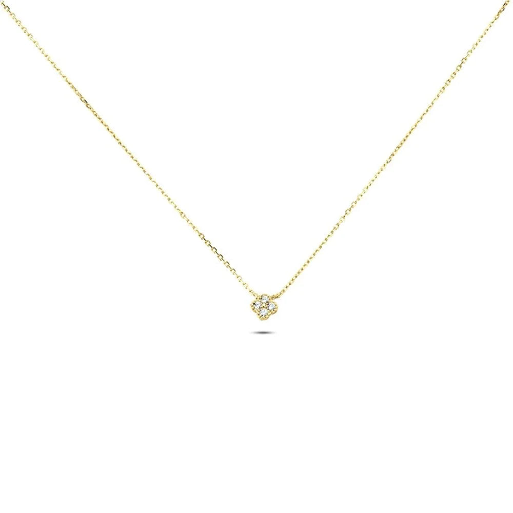 Delicate Clover Pendant Necklace