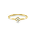 Minimalist Gold-Plated Clover Ring