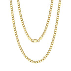 Minimalistlik Itaalia Curb kaelakee