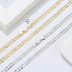 Minimalistlik Itaalia Curb kaelakee