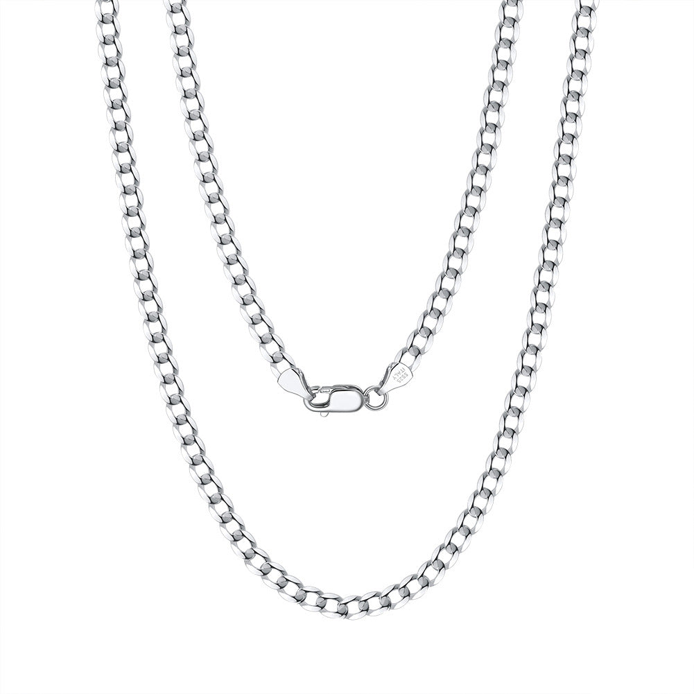 Minimalistlik Itaalia Curb kaelakee