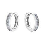 Moissanite Dainty Hoop Earrings Zahara