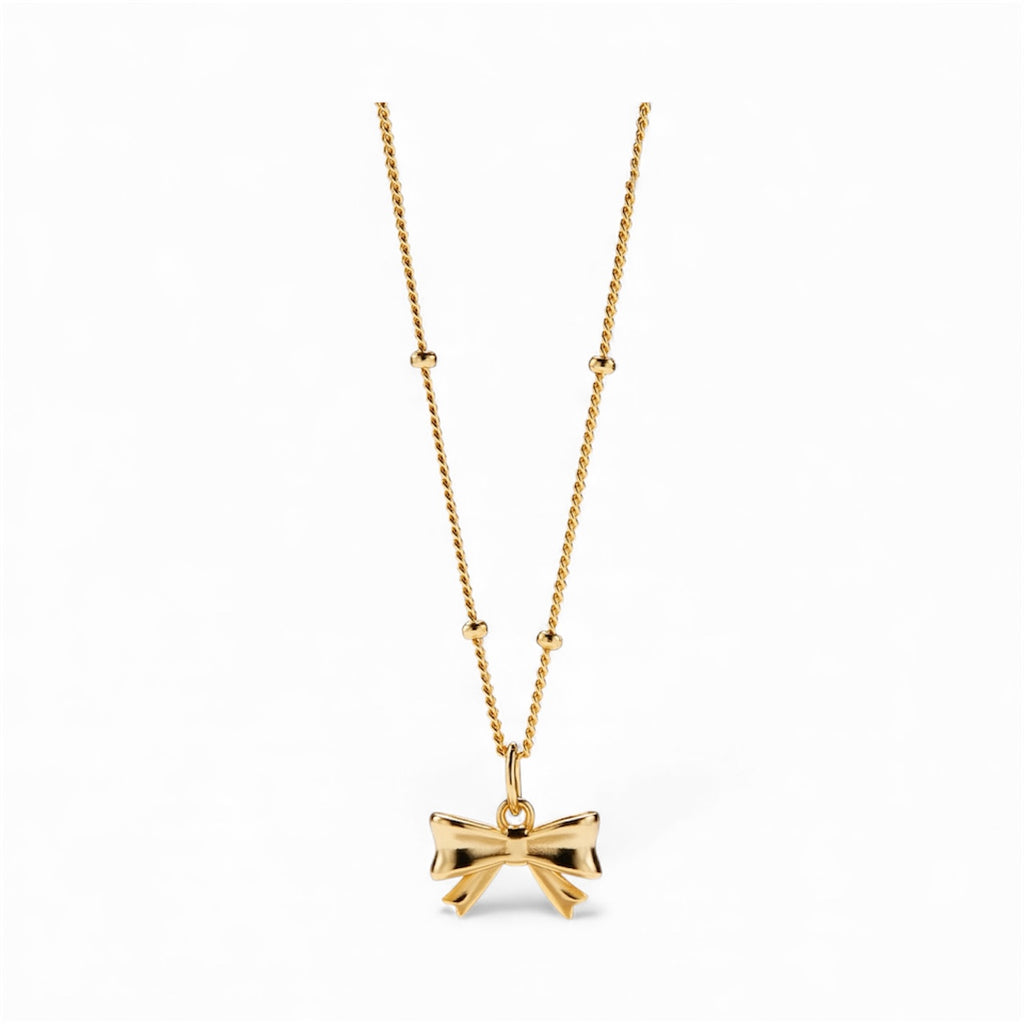 Dainty Bow Tie Bowknot Necklace
