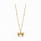 Dainty Bow Tie Bowknot Necklace