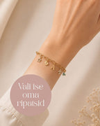 Loo oma charm (ripats) käekett kuldne