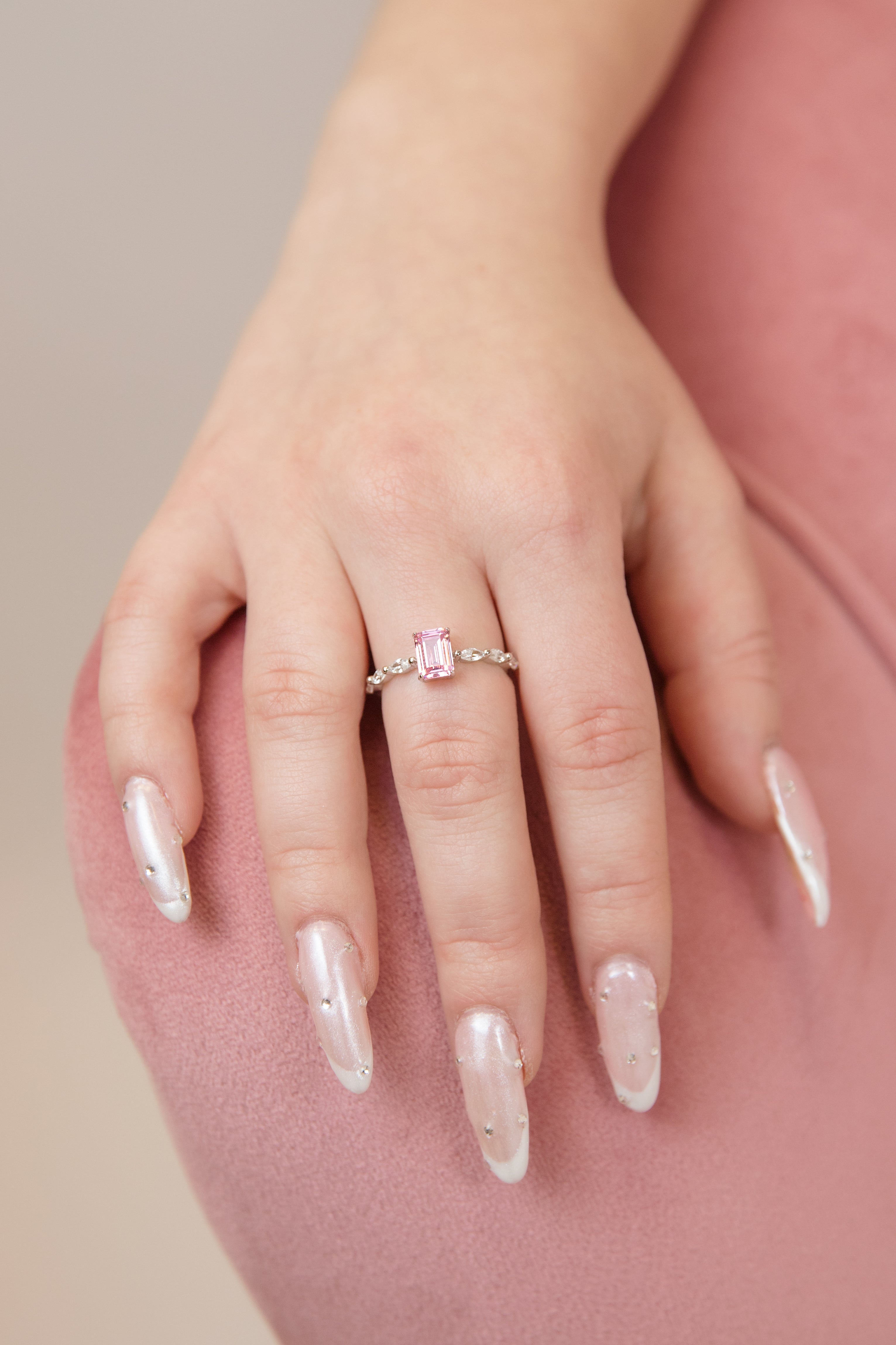 Statement Ring with Bold Square Stone
