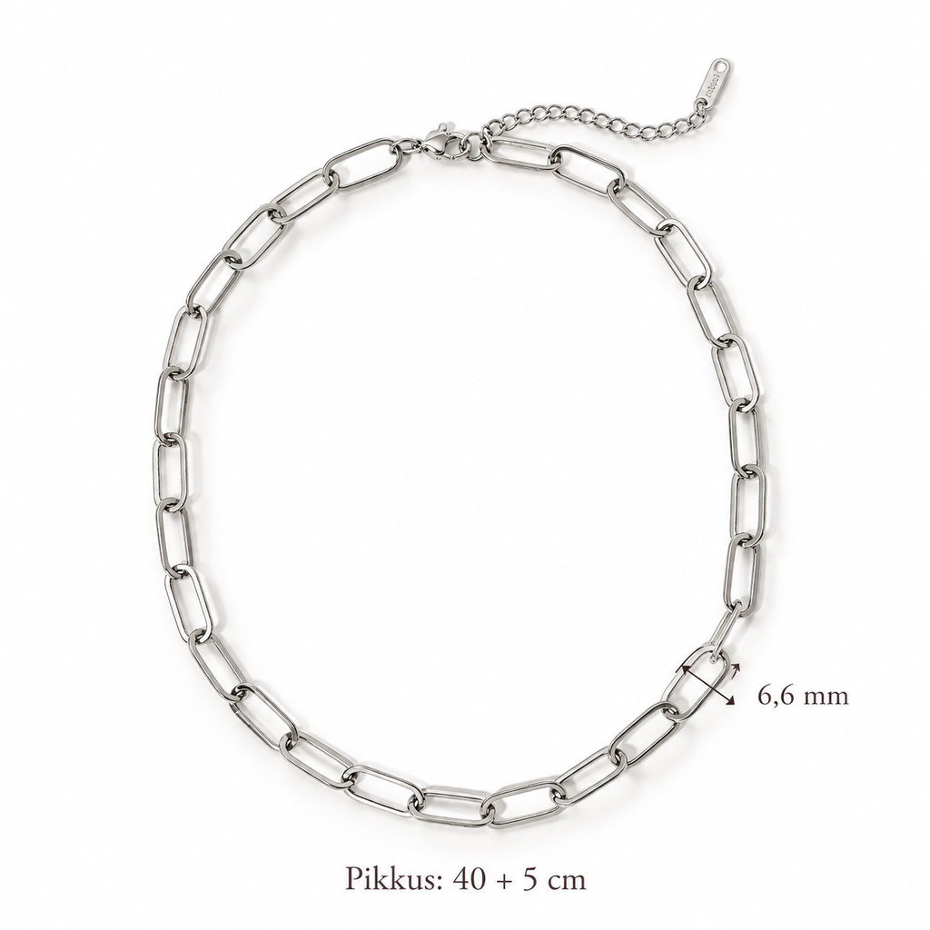 Loo oma charm (ripats) kaelakee hõbedane
