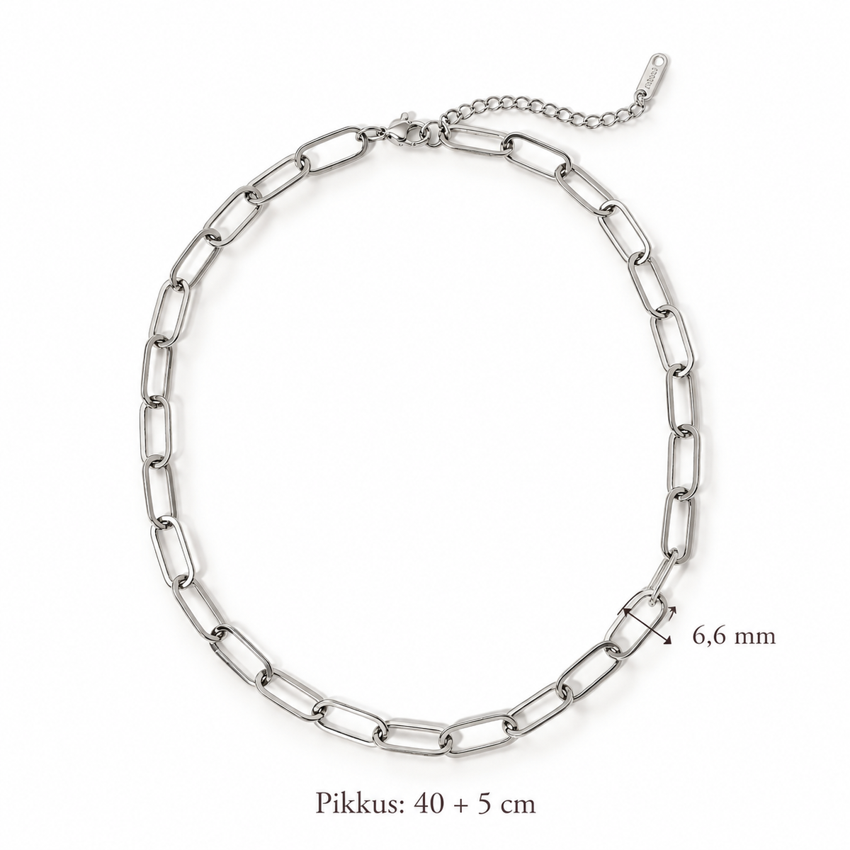 Loo oma charm (ripats) kaelakee hõbedane
