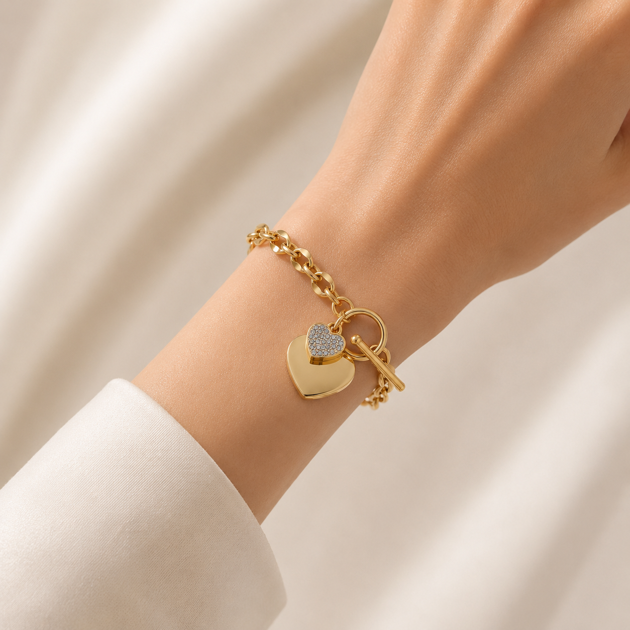 Loo oma charm (ripats) käekett kuldne