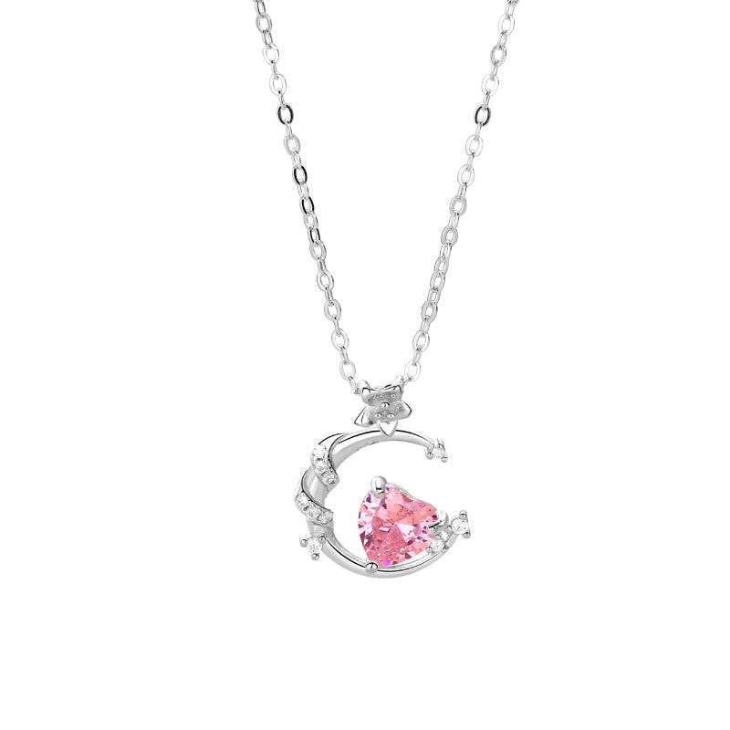 Pink Moon necklace