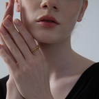 Beaded Anxiety Fidget Ring in 925 Sterling Silver