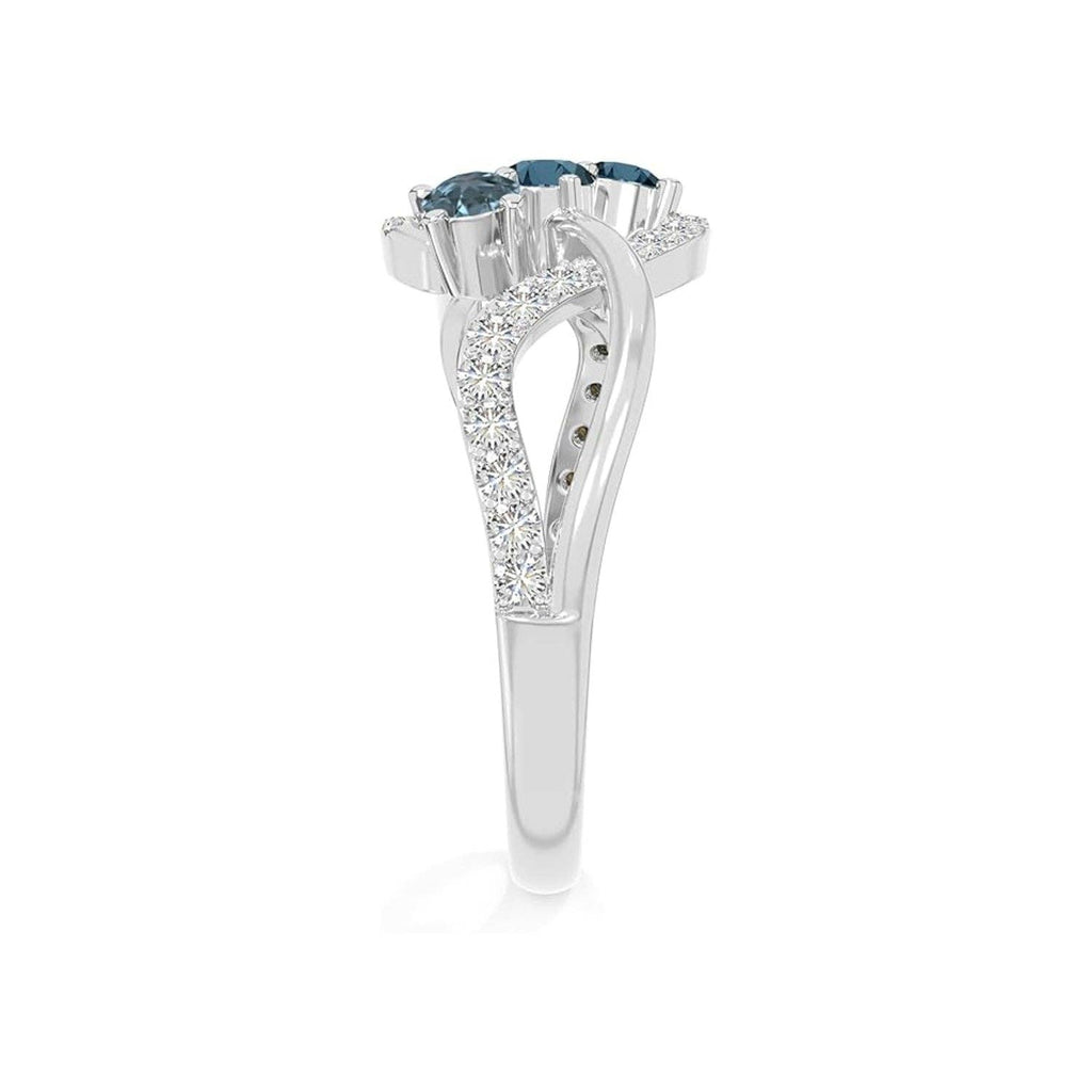 London Blue Topaz Infinity Ring