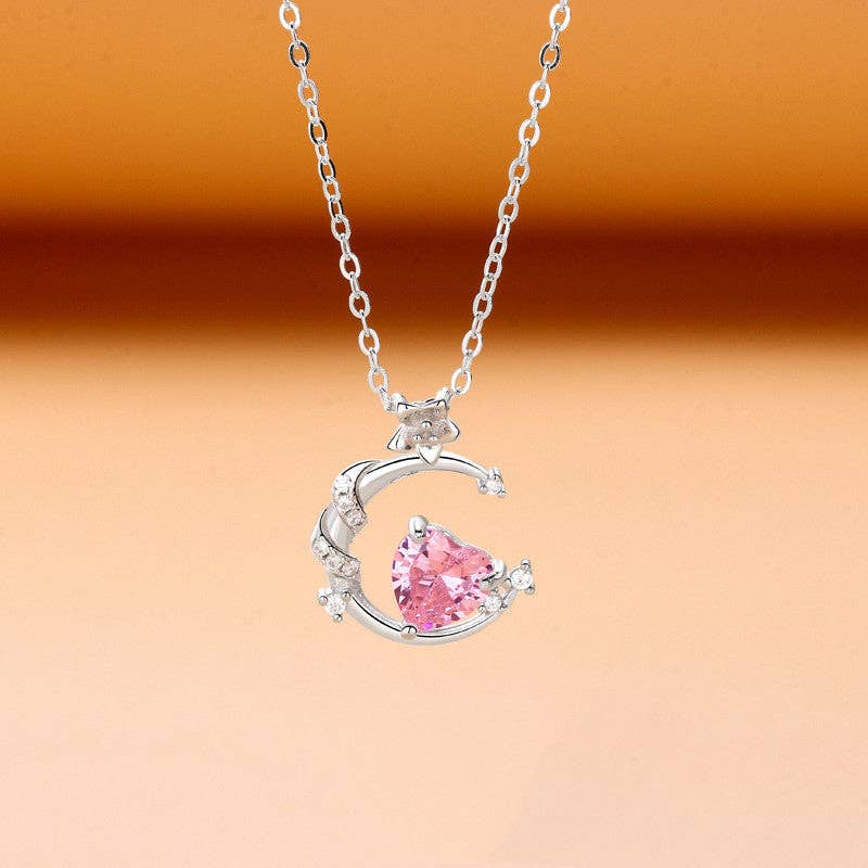 Pink Moon necklace
