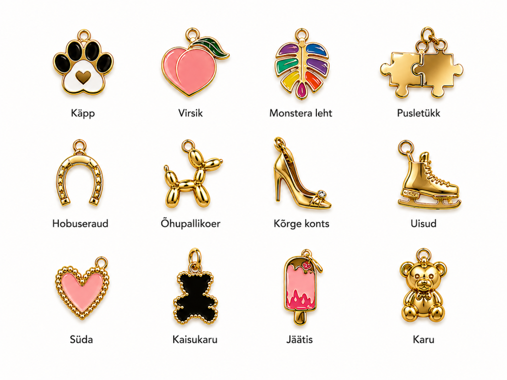 Loo oma charm (ripats) käekett kuldne